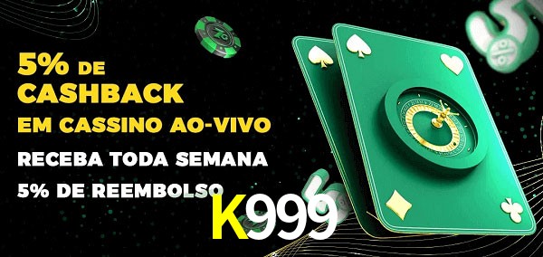 Promoções do cassino ao Vivo K999
